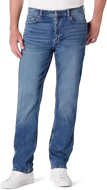 Men's Low Stretch Straight-Fit Jeans